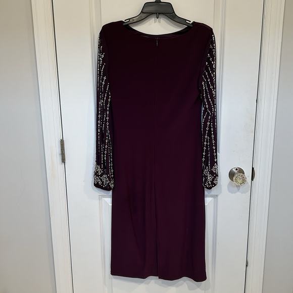 marina beaded lace dress Adrianna Papell Bridesmaid Dress Style 191916100